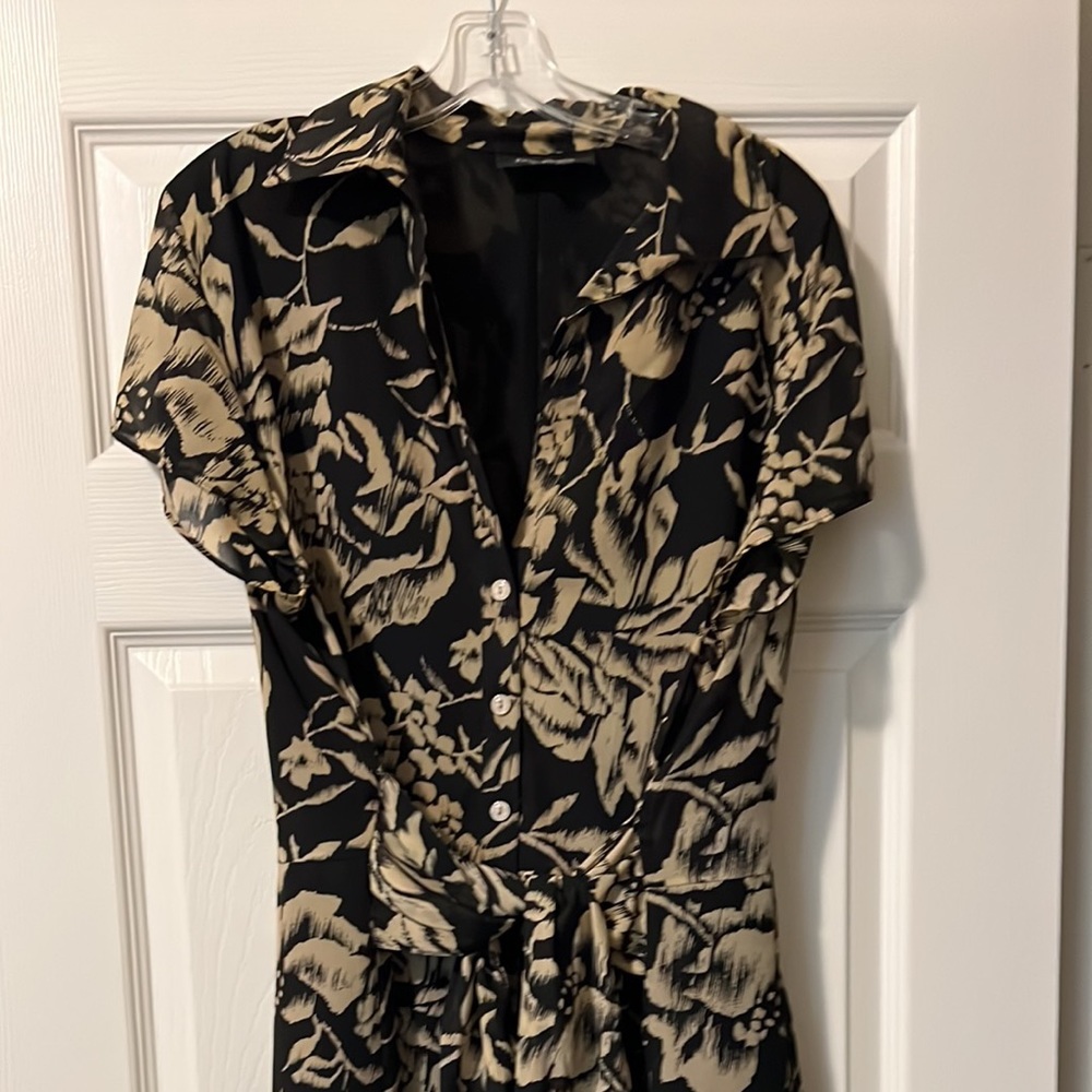 Ladies shirt sleeve dress.